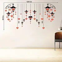 Heart Lamps Decorative Wall Sticker and Decals Pack of 1-thumb2