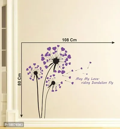 Dandelions with quote Decorative Wall Sticker and Decals Pack of 1-thumb3