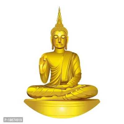 Lord Buddha Religious Wall Sticker and Decals Pack of 1