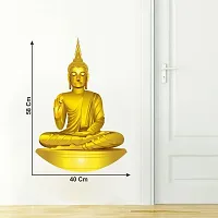 Lord Buddha Religious Wall Sticker and Decals Pack of 1-thumb2