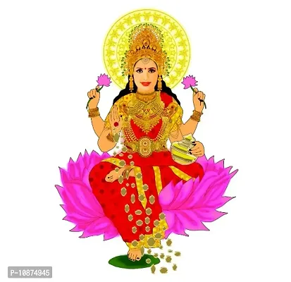 Laxmi Ji Religious Wall Sticker and Decals Pack of 1