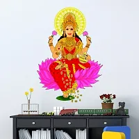 Laxmi Ji Religious Wall Sticker and Decals Pack of 1-thumb1