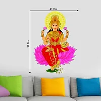 Laxmi Ji Religious Wall Sticker and Decals Pack of 1-thumb2