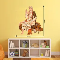 Saibaba Religious Wall Sticker and Decals Pack of 1-thumb2