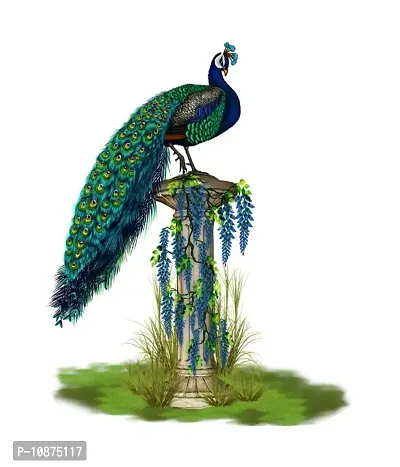 Peacock Design Birds Wall Sticker and Decals Pack of 1