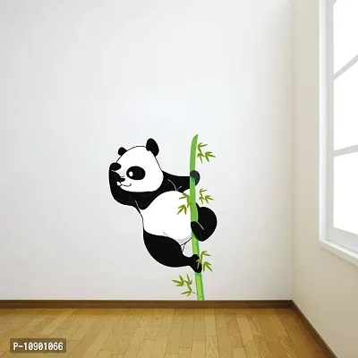 Panda with Bamboo Animals Wall Sticker and Decals Pack of 1-thumb2