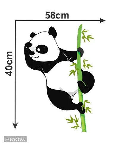 Panda with Bamboo Animals Wall Sticker and Decals Pack of 1-thumb3