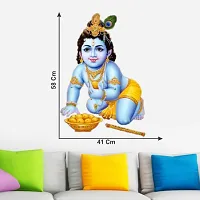 Little Krishna Religious Wall Sticker and Decals Pack of 1-thumb2