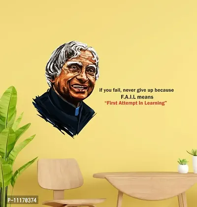 Abdul Kalam Fail First Attempt Inspiration Quote Wall Sticker and Decals Pack of 1