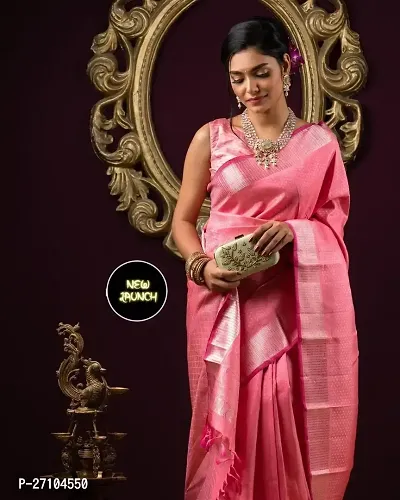 Stylish Women Banarasi Silk Jacquard Saree with Blouse piece-thumb0