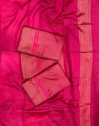 Stylish Women Banarasi Silk Jacquard Saree with Blouse piece-thumb2