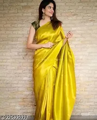 Stylish Women Banarasi Silk Jacquard Saree with Blouse piece-thumb1