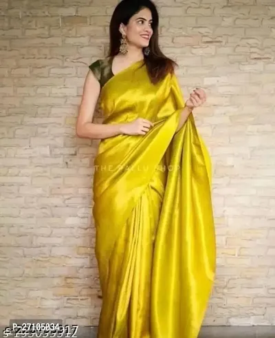 Stylish Women Banarasi Silk Jacquard Saree with Blouse piece-thumb2