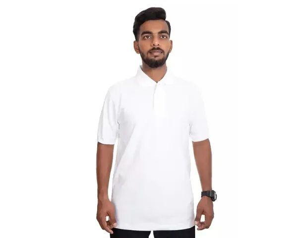 Ideation Men's Cotton Polo Neck T-Shirt