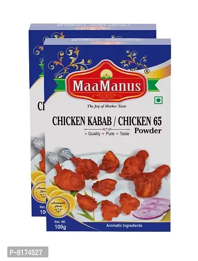 Chicken Kabab / Chicken 65 masala | Easy to Cook 100g, Pack of 2-thumb0