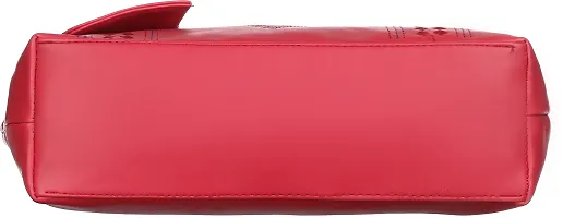 Stylish Red Artificial Leather  Handbags For Women-thumb2