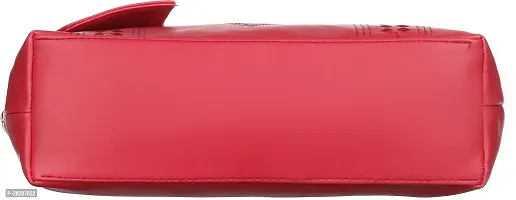 Stylish Red Artificial Leather  Handbags For Women-thumb3