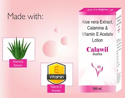 Cyrilpro Calawil Lotion for Very Dry Skin, Nourishing Body Milk with Aloe Vera Extract Calamin  Vatimin E Acetate For Men  Women | (Pack of 2)200 ml-thumb2