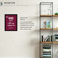 Kalit Kala Decor- Wine Kitchen Quotes Wall Frames - Cafe Quotes Framed Wall Posters with Frame for Restaurant Bar Wall Decor (11 x 14 inch, Multicolor) SIN024-thumb4