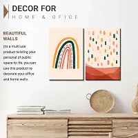 Kalit Kala Decor - Modern Wall Art MDF Panel Painting for Wall Decoration - Wall Paintings for Living Room, Bedroom (12 x 12 inch, Panel) Set of 2 (KAL116)-thumb3