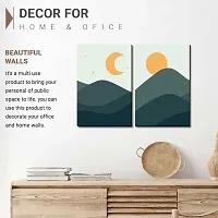 Kalit Kala Decor - Modern Wall Art MDF Panel Painting for Wall Decoration - Wall Paintings for Living Room, Bedroom (12 x 12 inch, Panel) Set of 2 (KAL108)-thumb3