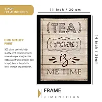 Kalit Kala Decor- Cooking Quotes Kitchen Wall Posters with Frame (11x14 inch, Brown) SIN005-thumb1