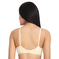 Flora Lingerie Kareena Women's Cotton Lycra, Medium Coverage, Non-Padded, Non-Wired, Seamless Bra with Adjustable Straps-thumb3