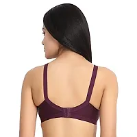 Flora Lingerie Trinity Women's Cotton Lycra, Full Coverage, Non-Padded, Non-Wired, Embroidered Bralette with Adjustable Straps-thumb1