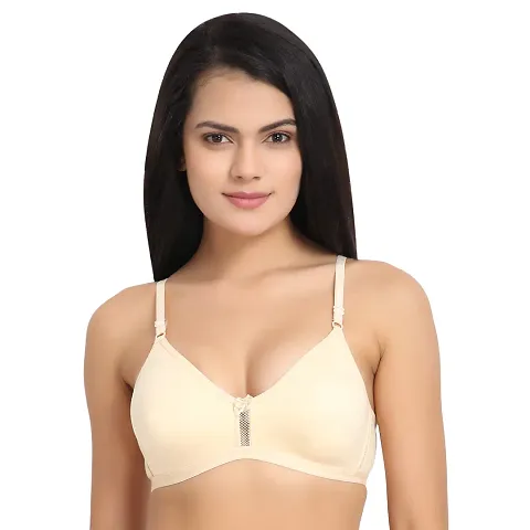 Womens Pushup Padded B Cup soft Non Wired Bra