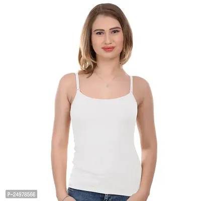 Mesua Ferrea Cotton Regular Non-Padded Camisole Slip/Cami with Adjustable  Detachable Strap for Girls/Women - Free Transparent Strap