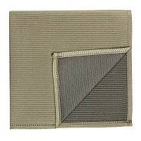 Kovove Gray Solid Pocket Square For Men-thumb1