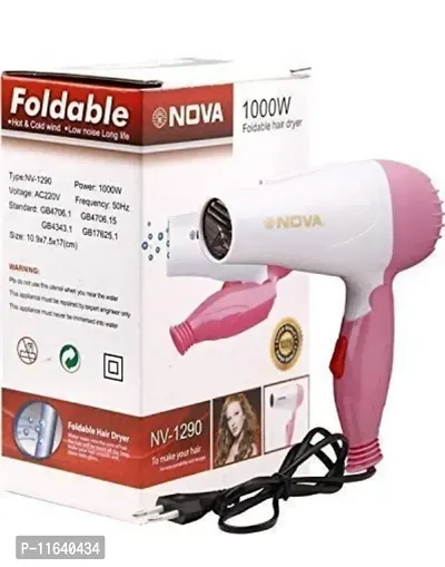 Vehlan Nova Nv 1290 1000W Foldable Hair Dryer For Man And Women Hair Care Hair Accessories
