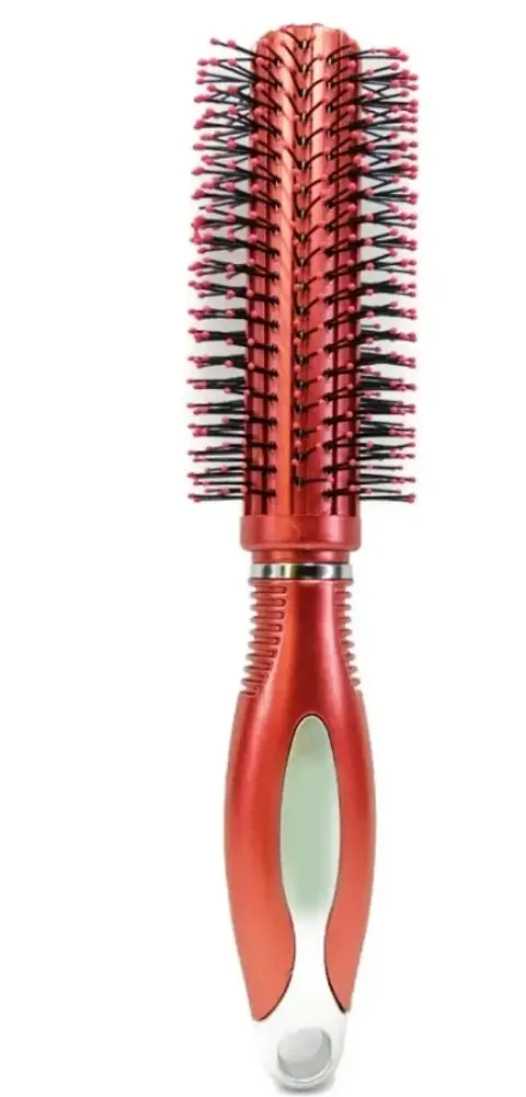 Must Have Round Rolling Curling Roller Comb Hair Brush With Soft Bristles For Men And Women