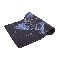 GYANVI Mouse Map Pad with Nonslip Water Resistant Rubber Base Thick, Comfy, Foldable Mat for Desktop, Laptop, Keyboard  Smooth Operating Experience | 60 X 30 cm | Black-thumb1