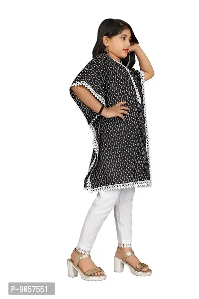 Pretty Fancy Girls Kurta Set (12-13 Years, Black)-thumb4