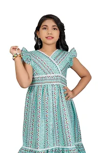 Trendy Cotton Fancy Kids FrocksDresses. (12-13 Years, Rama)-thumb4