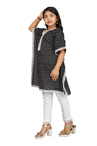 Pretty Fancy Girls Kurta Set (12-13 Years, Black)-thumb2