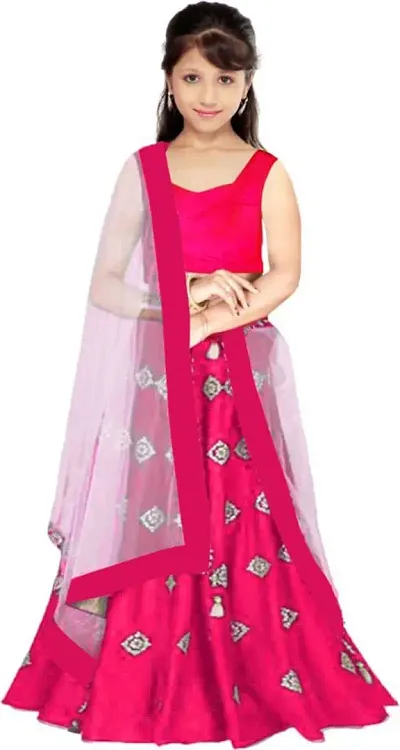 Girls Satin Lehenga Cholis 