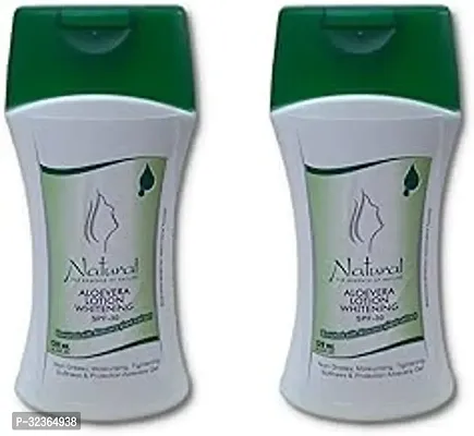 Natural Aloevera Lotion Whitening SPF  30 120 ml each Pack of 2-thumb0