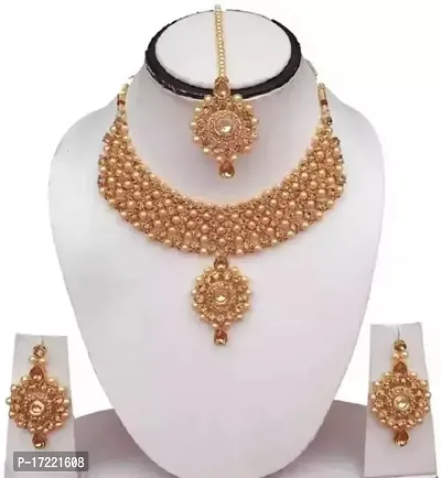 Stylish Brass Jewellery Set For Women