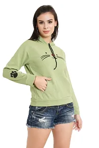 Womens Cat Printed Sweatshirts-thumb2