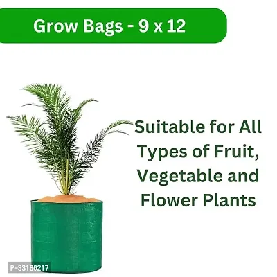 UV Protected Round Plants Grow Bags 9x12 Inches Pack of 20  Green Colour-thumb2