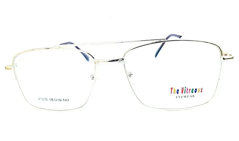 The Vitreous ,Golden Rectangular frame ,Clear lens for Men and Women