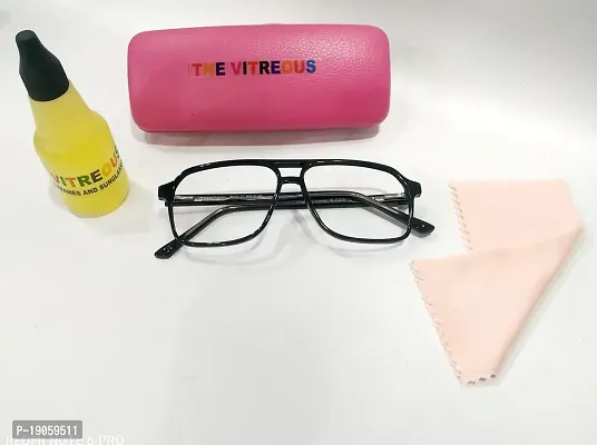 The Vitreous,Zero Power Light Blocking,Blue Cut Computer Glasses for Women (BLACK)-thumb4