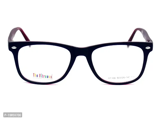 The Vitreous,Zero Power Light Blocking Cut Computer Glasses for Women, Optical frame with demo lenses (Maroon)