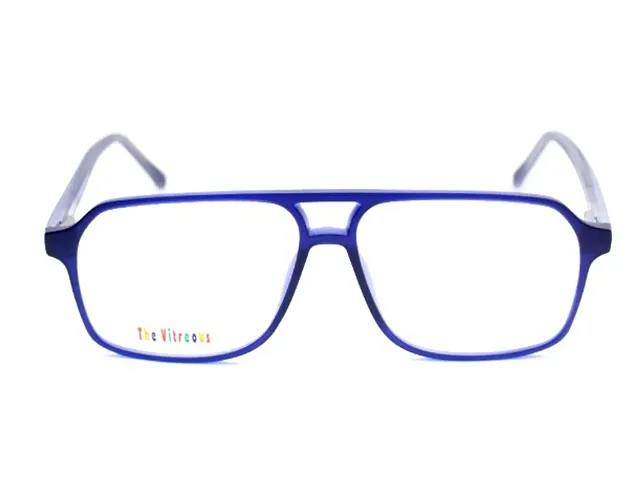 The Vitreous,Zero Power Light Blocking,Blue Cut Computer Glasses for Women (BLUE)