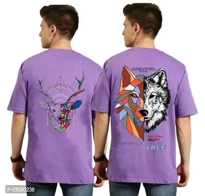 Classic Polyester Printed Tshirt for Men, Pack of 2