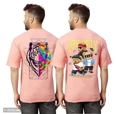 Classic Polyester Printed Tshirt for Men, Pack of 2