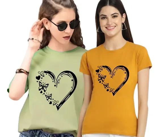 Women T-Shirt Pack of -2 / Material Type