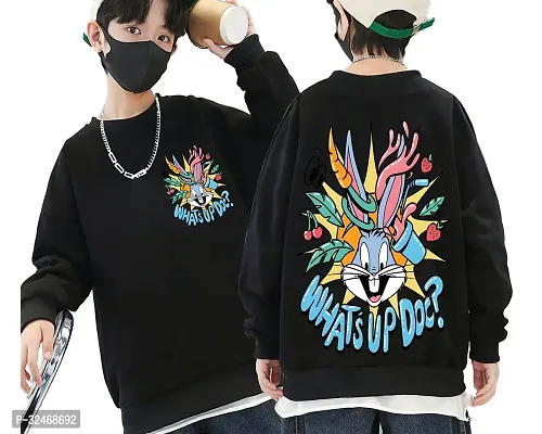 Boys Printed Round Neck Sweatshirt Material Type Polyester-thumb0